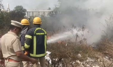 குப்பைகளுக்கு தீ வைத்த மர்ம நபர்கள்!