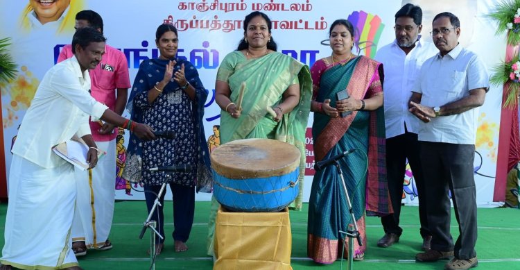 பறை இசை வாசித்த திருப்பத்தூர் கலெக்டர்!