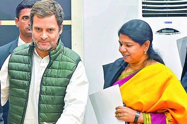 கனிமொழியுடன் ராகுல் காந்தி சந்திப்பு!