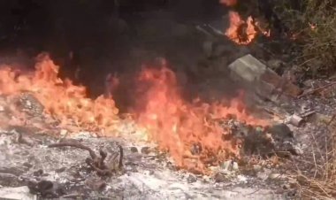 கொளுத்தப்பட்ட யமாகா பைக்!