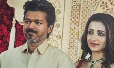 வரவேறுப்பு விழாவில் ஜோடியாக வந்த விஜய் - திரிஷா!