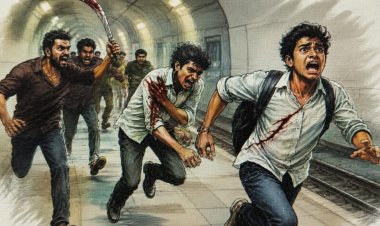 பட்டா கத்தியில் வெட்டிக் கொண்ட பச்சையப்பன் கல்லூரி மாணவர்கள்! போலீஸே இல்லையா என மக்கள் வருத்தம்!