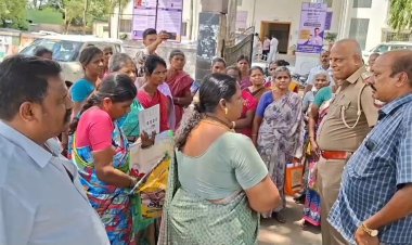 100 நாள் வேலை திட்டத்தில் முறைகேடு புகார் – ஊராட்சி மன்ற அலுவலகம் முன்பு பெண்கள் தர்ணா!