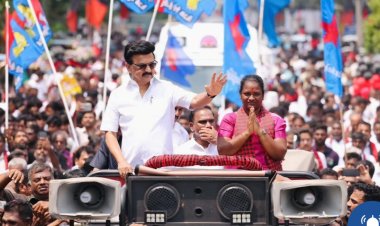 விஜய் வருகையால் பரபரப்பான தாராபுரம்! தொடர்ந்து மு.க.ஸ்டாலின் சாலை வலம்; வழிநெடுகிலும் தொண்டர்கள் வரவேற்பு!