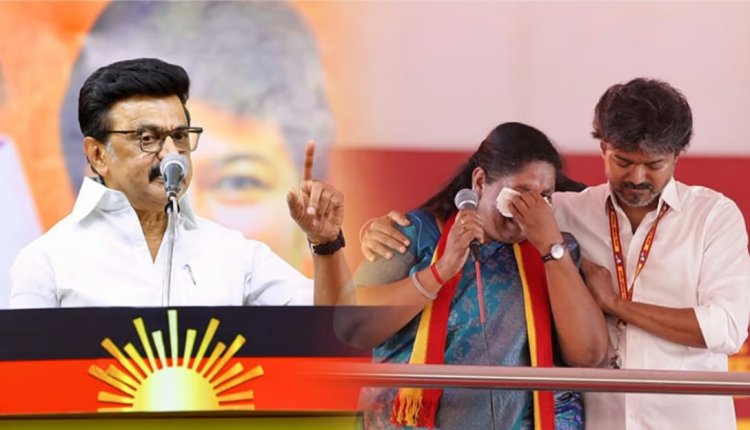 சத்யபாமா குறித்த ஸ்டாலின் பேச்சு! முதலமைச்சர் விஜய் கடும் கண்டனம் – “பெண்களை இழிவுபடுத்துவதை ஏற்க முடியாது!